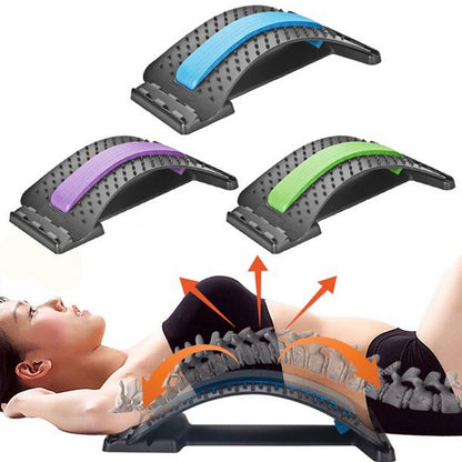 Back Stretcher Multi-Level Adjustable Massager Waist Neck Fitness Lumbar