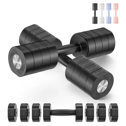 MERACH Adjustable Dumbbell Set of 2, 4 in 1 Hand Weights for Women at Home,