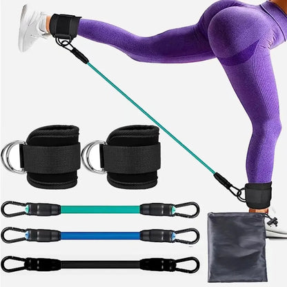 Ankle Strap Resistance Bands Hip Leg Strength Pull Rope Fitness Elastic Training