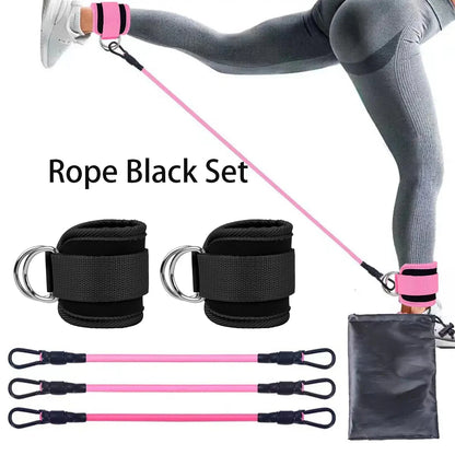 Ankle Strap Resistance Bands Hip Leg Strength Pull Rope Fitness Elastic Training