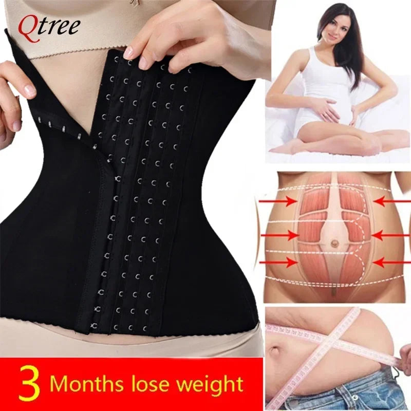 Qtree Dress Slimming Waist Trainer Belt Shapewear Women Belly Cincher Body