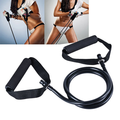 5 Levels Resistance Hot Yoga Pull Rope Bands Handles Elastic Sports Bodybuild