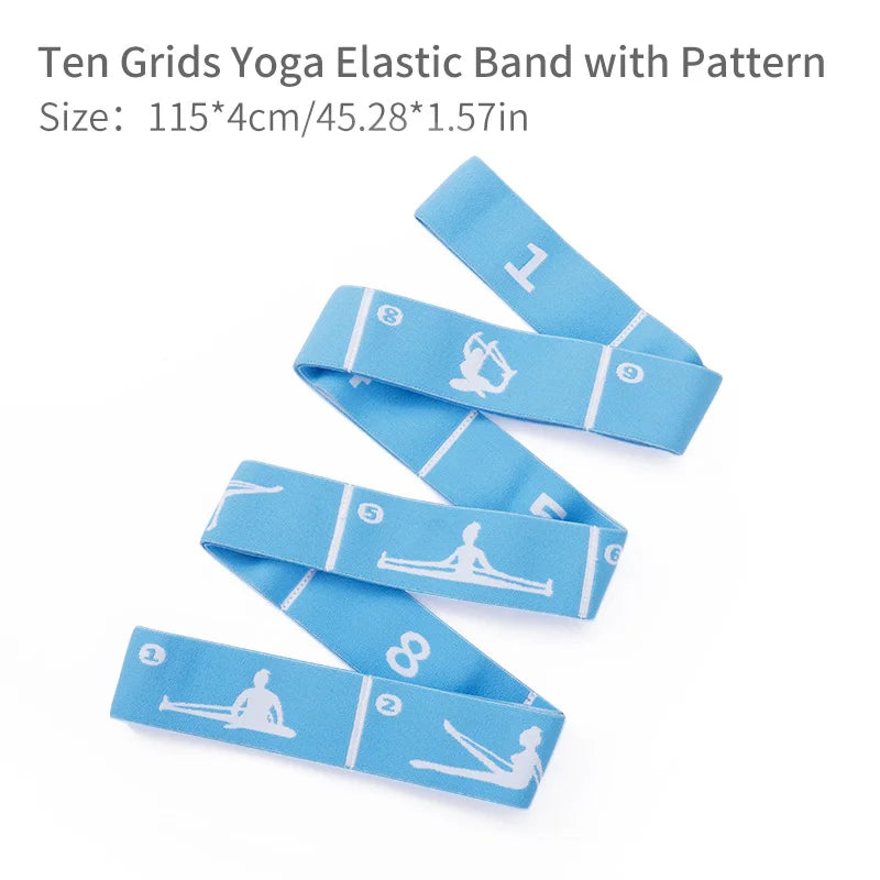 Multi-Functional Slimming Resistance Bands Yoga Strap Elastic Band 8/10/12