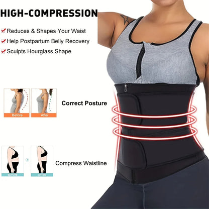 Order A Size Up, Breathable Neoprene Waist Trainer, Trimmer Belt,