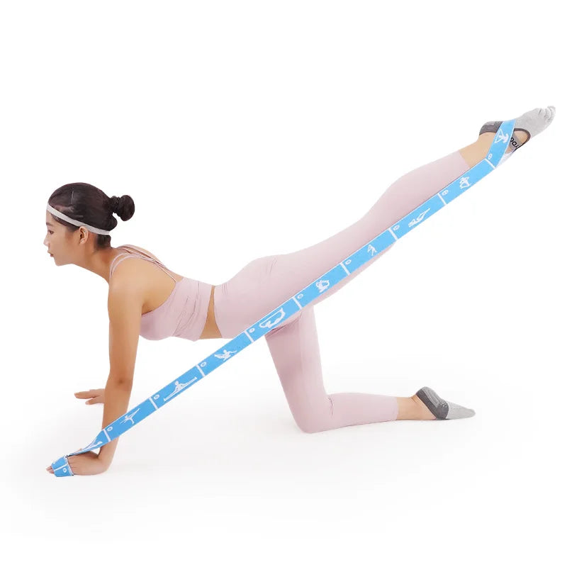 Multi-Functional Slimming Resistance Bands Yoga Strap Elastic Band 8/10/12