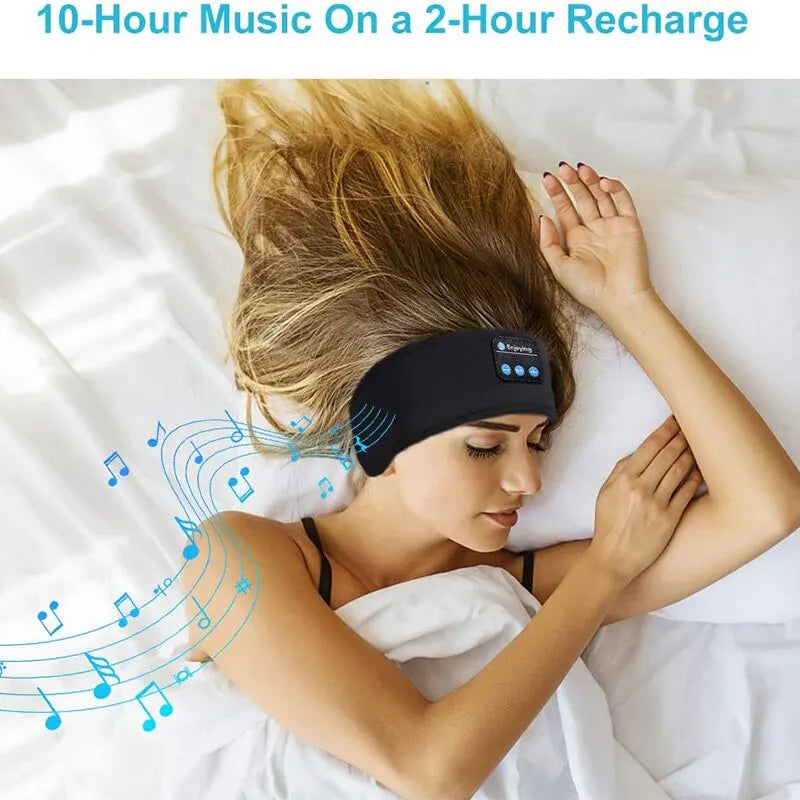 Fone Bluetooth Earphones Sports Sleeping Headband Elastic Wireless