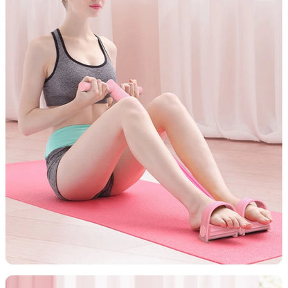 4-Tube Yoga Pedal Puller woman Resistance Bands Abdomen Waist Arm