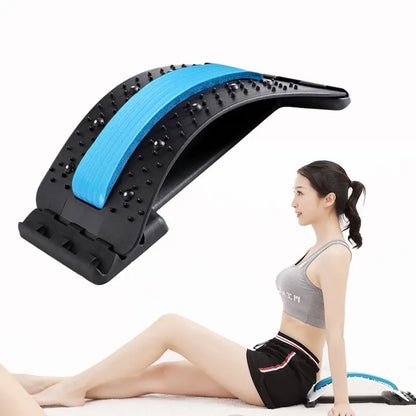 Back Stretcher Multi-Level Adjustable Massager Waist Neck Fitness Lumbar