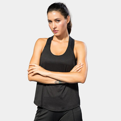 Women Gym Tops Black Sleeveless Yoga Top Women Fitness Shirt Gym Vest