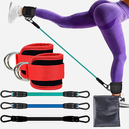 Ankle Strap Resistance Bands Hip Leg Strength Pull Rope Fitness Elastic Training