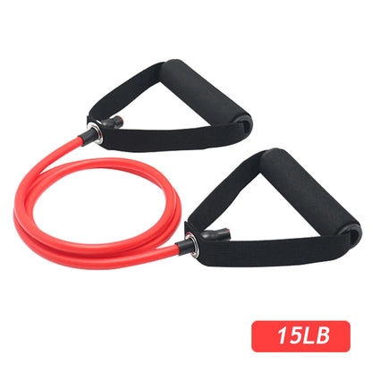 5 Levels Resistance Hot Yoga Pull Rope Bands Handles Elastic Sports Bodybuild