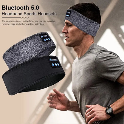 Fone Bluetooth Earphones Sports Sleeping Headband Elastic Wireless