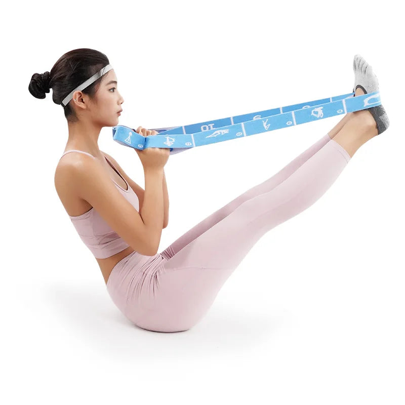 Multi-Functional Slimming Resistance Bands Yoga Strap Elastic Band 8/10/12