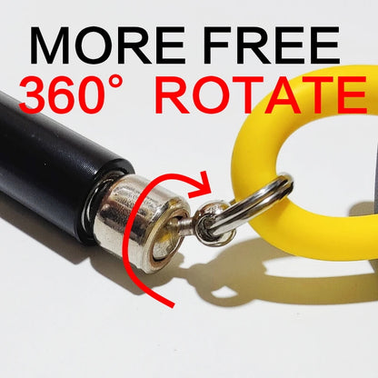 NEVERTOOLATE 360 free rotate ball bearing metal handle EASY CHANGE ROPE