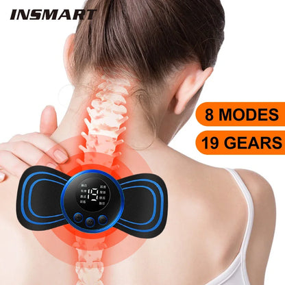 Neck Massager Mini Electric Neck Massage EMS Cervical Back Vertebra