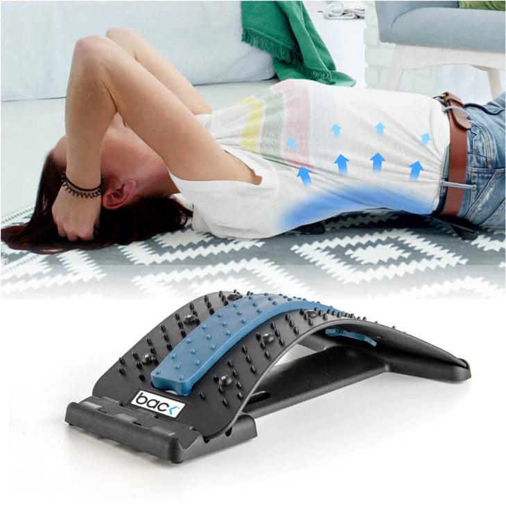 Back Stretcher Multi-Level Adjustable Massager Waist Neck Fitness Lumbar